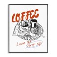 thumbnail image 1 of Stupell Industries Eclectic Coffee Love At First Sip Black Framed Giclee Art, 16 x 20, by The Prints Vibe, 1 of 8