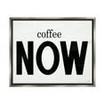 thumbnail image 1 of Stupell Industries Coffee Now Phrase Food & Beverage Painting Gray Floater Framed Art Print Wall Art, 31 x 25, 1 of 9