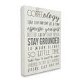 thumbnail image 1 of Stupell Industries Coffee-Ology Motivational Life Puns Kitchen Humor Canvas Wall Art by Daphne Polselli, 1 of 5