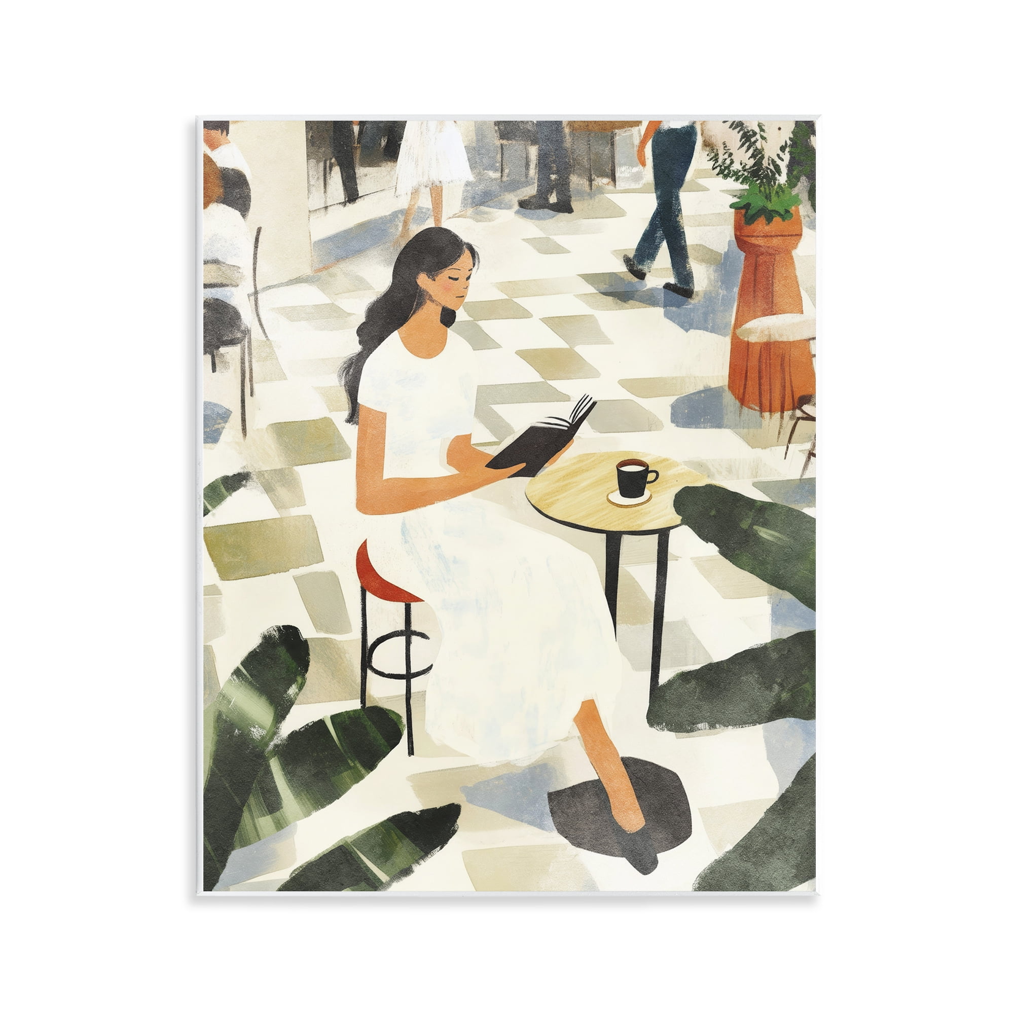 Stupell Industries Coffee & Pages in Cafe Wall Plaque Art, design by Svetlana Aleynikova
