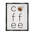 thumbnail image 1 of Stupell Industries Coffee Text & Mug Food & Beverage Painting Black Floater Framed Canvas Art Print Wall Art, 25 x 31, 1 of 10