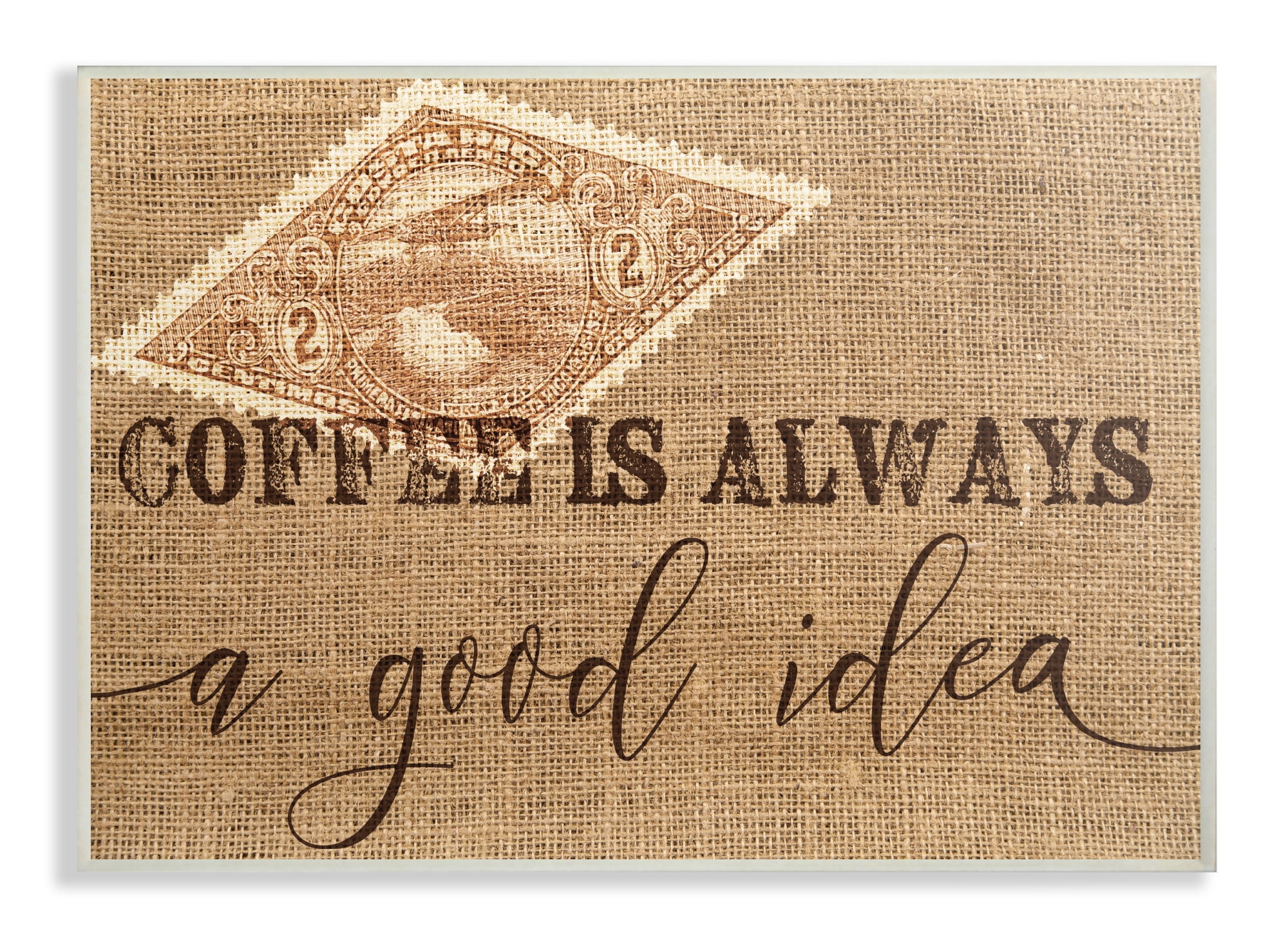 Stupell Industries Coffee is Always a Good Idea Novelty Painting Unframed Art Print Wall Art, 13 x 19