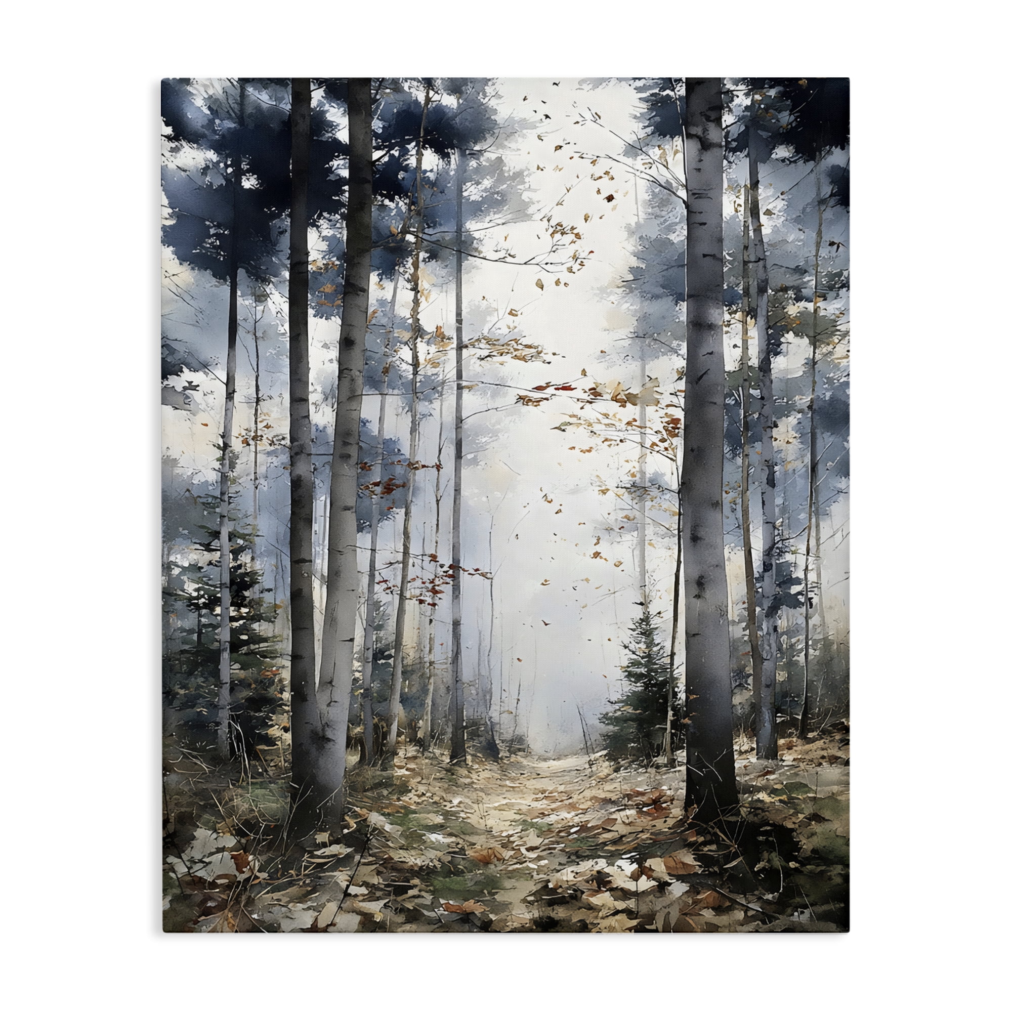 Stupell Industries Cold Woods Birch Forest Canvas Wall Art, design by Franklyn Gregory