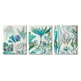 thumbnail image 1 of Stupell Industries Collage of Blue Sea Plants Ocean Floor Design Canvas Wall Art, 24 x 30, Design by Sharon Chandler, 1 of 6