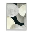 thumbnail image 1 of Stupell Industries Collage of Circular Shapes Opaque Layered Arrangement Abstract Painting Gray Framed Art Print Wall Art, 16 x 20, 1 of 7