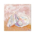 thumbnail image 1 of Stupell Industries Collaged Clam Shell Pearl Mixed Speckled Ephemera Painting Gallery Wrapped Canvas Print Wall Art, Design by Lisa Morales, 1 of 5