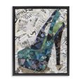 thumbnail image 1 of Stupell Industries Collaged High Heel Fashion Painting Black Floater Framed Canvas Art Print Wall Art, 25 x 31, 1 of 10