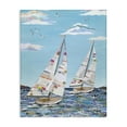 thumbnail image 1 of Stupell Industries Collaged Sailboat Pair Transportation Painting Gallery Wrapped Canvas Art Print Wall Art, 16 x 20, 1 of 8