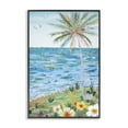 thumbnail image 1 of Stupell Industries Collaged Tropical Landscape Landscape Painting Black Framed Art Print Wall Art, 20 x 30, 1 of 10