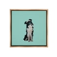 thumbnail image 1 of Stupell Industries Collie Dog with Crown Animals & Insects Painting Brown Floater Framed Canvas Art Print Wall Art, 18 x 18, 1 of 10