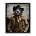 thumbnail image 1 of Stupell Industries Traditional Colonial Fashion Dog Black Floating Frame Canvas Art, 17 x 21, by Karen Burke, 1 of 8
