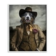 thumbnail image 1 of Stupell Industries Traditional Colonial Fashion Dog White Framed Giclee Art, 24 x 30, by Karen Burke, 1 of 8