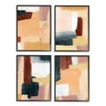 thumbnail image 1 of Stupell Industries Color Block Abstraction Neutral Beige Brown Black Framed by Grace Popp, 1 of 5