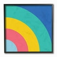 thumbnail image 1 of Stupell Industries Color Block Rainbow Design Blue Turquoise Pink Designed by Seven Trees Design, 1 of 7