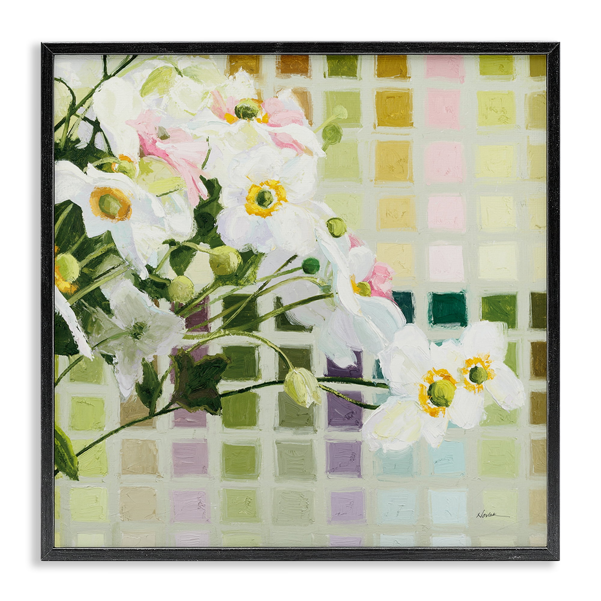 Stupell Industries Color Chart Daffodils Black Framed Giclee Art, design by Shirley Novak