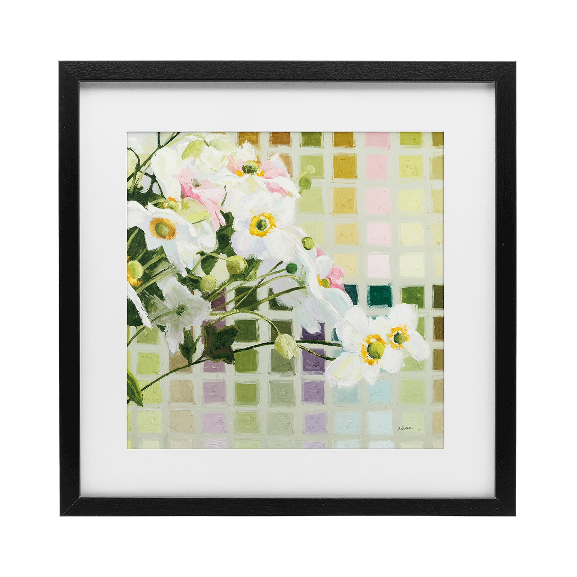 Stupell Industries Color Chart Daffodils Black Framed Print Under Glass, design by Shirley Novak