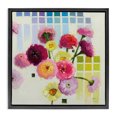 thumbnail image 1 of Stupell Industries Modern Color Chart Pastel Bloom Study Black Floating Frame Canvas Art, 18 x 18, by Shirley Novak, 1 of 8