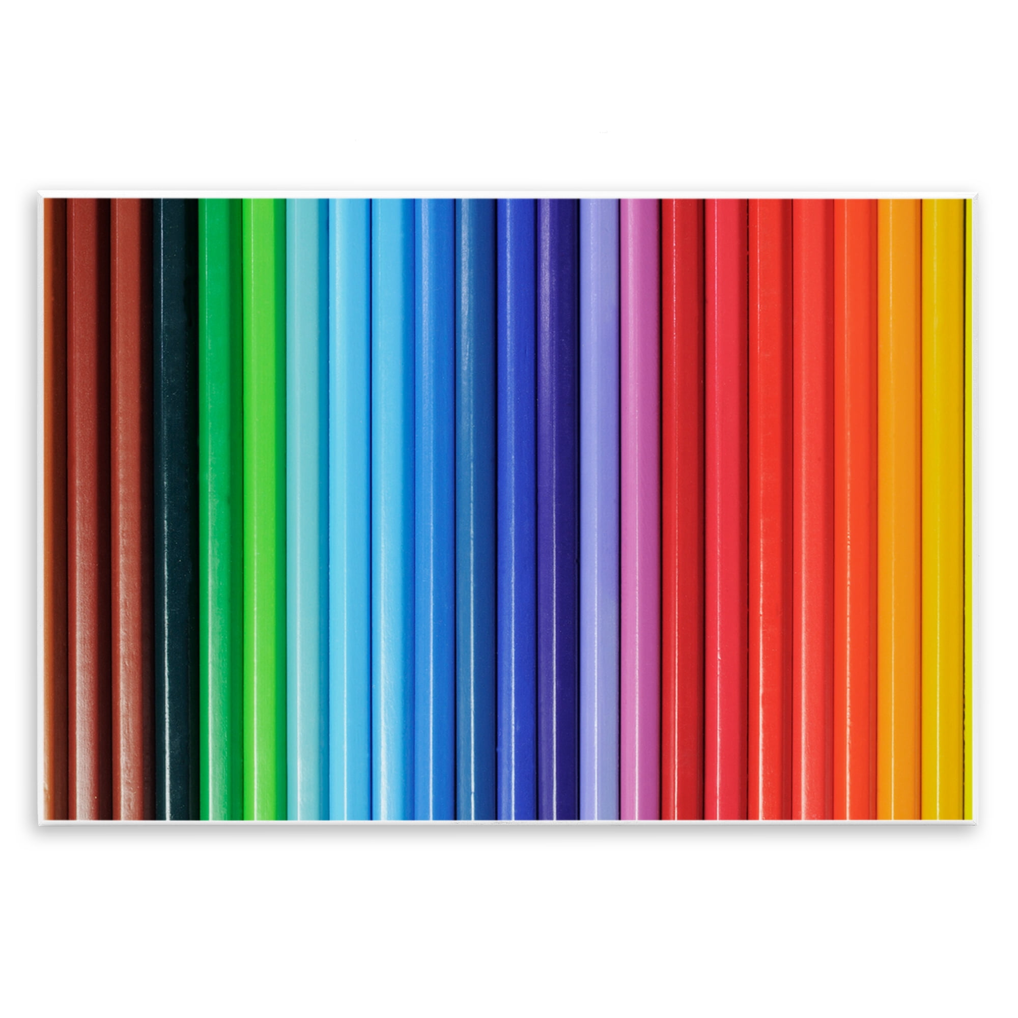 Stupell Industries Colored Pencil Lineup Wall Plaque Art, design by Tom Quartermaine