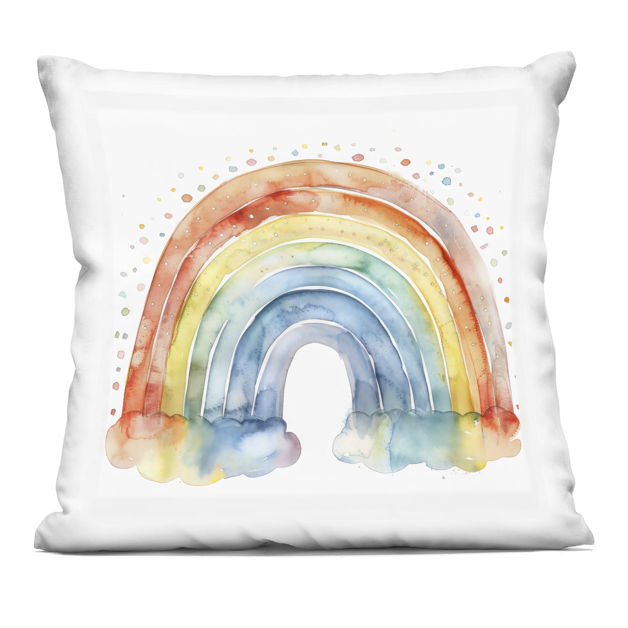 Stupell Industries Colored Rainbow Clouds Decorative Printed Throw Pillow, design by Creative Studio