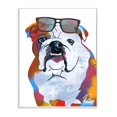 thumbnail image 1 of Stupell Industries Colorful American Bulldog Portrait Stylish Sunglasses Design by Marcus Prime, 1 of 6