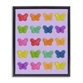 thumbnail image 1 of Stupell Industries Contemporary Colorful Butterflies on Lilac Black Floating Frame Canvas Art, 17 x 21, by LISH Creative, 1 of 8