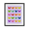 thumbnail image 1 of Stupell Industries Contemporary Colorful Butterflies on Lilac Black Framed Print Under Glass, 17 x 21, by LISH Creative, 1 of 8