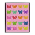 thumbnail image 1 of Stupell Industries Contemporary Colorful Butterflies on Pink Black Framed Giclee Art, 11 x 14, by LISH Creative, 1 of 8