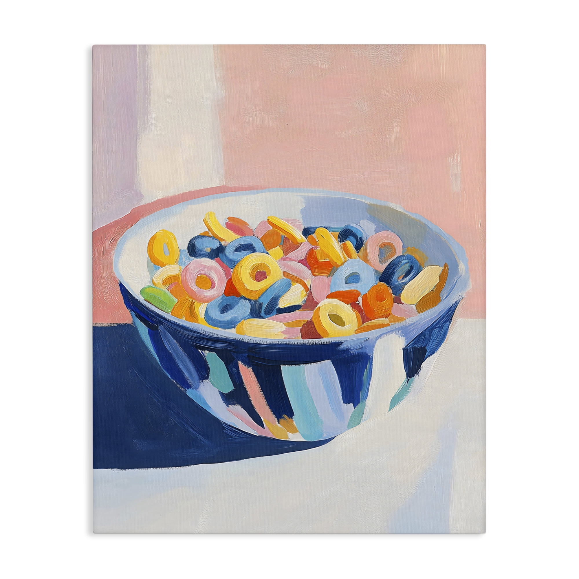 Stupell Industries Colorful Cereal Bowl Canvas Wall Art, design by The Prints Vibe
