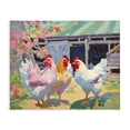 thumbnail image 1 of Stupell Industries Contemporary Colorful Chickens in Sunlit Yard Canvas Art, 48 x 36, by Creative Studio, 1 of 8