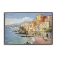 thumbnail image 1 of Stupell Industries Transitional Colorful Coastal Town by Sea Black Framed Giclee Art, 18 x 12, by Creative Studio, 1 of 8