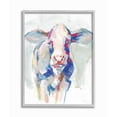 thumbnail image 1 of Stupell Industries Colorful Cow Farm Animal Painting Gray Framed Art Print Wall Art, 11x14, by Jennifer Paxton Parker, 1 of 6