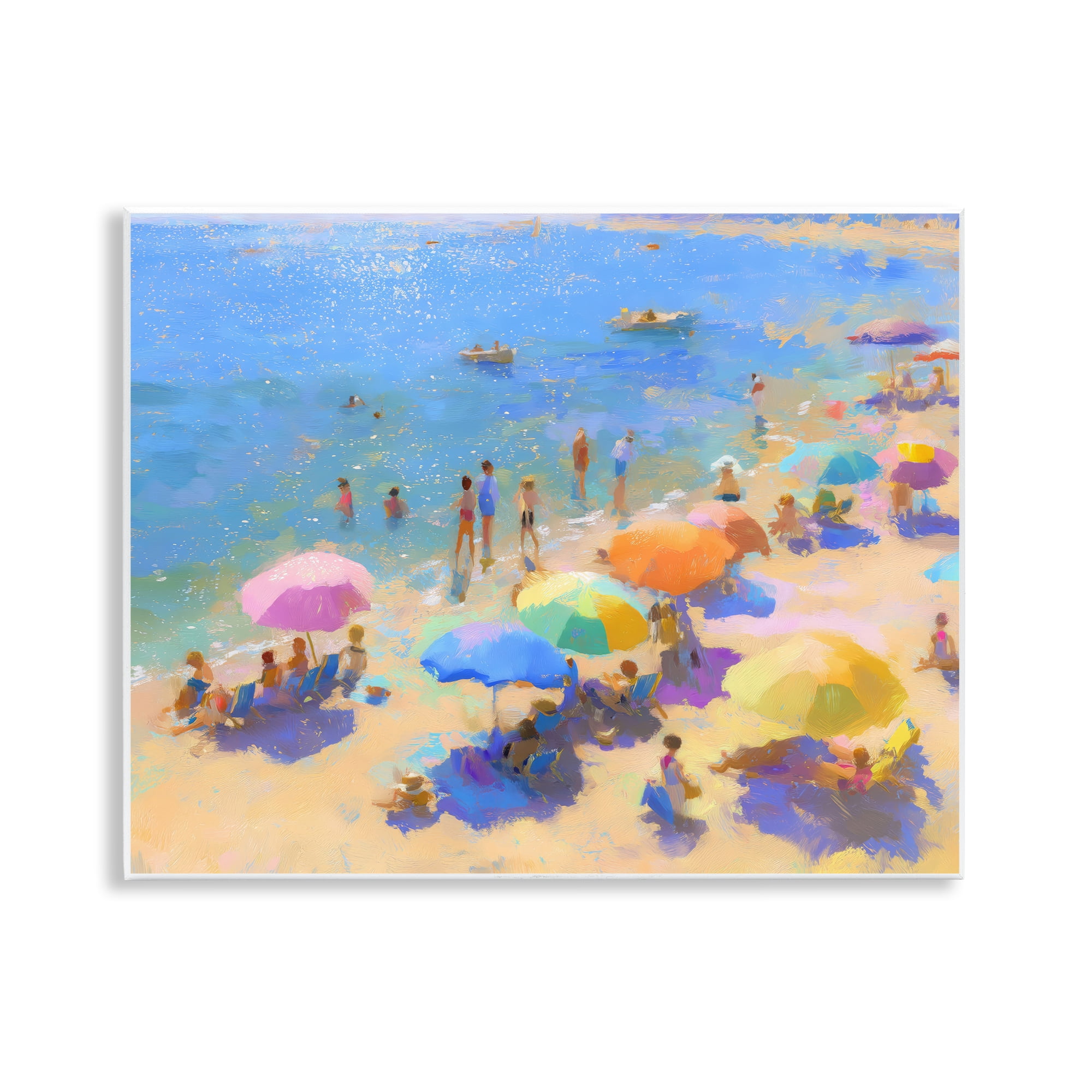 Stupell Industries Colorful Day at Beach Wall Plaque Art, design by LSR Design Studio