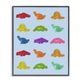 thumbnail image 1 of Stupell Industries Cottage Colorful Dinosaur Candies Black Framed Giclee Art, 11 x 14, by LISH Creative, 1 of 8