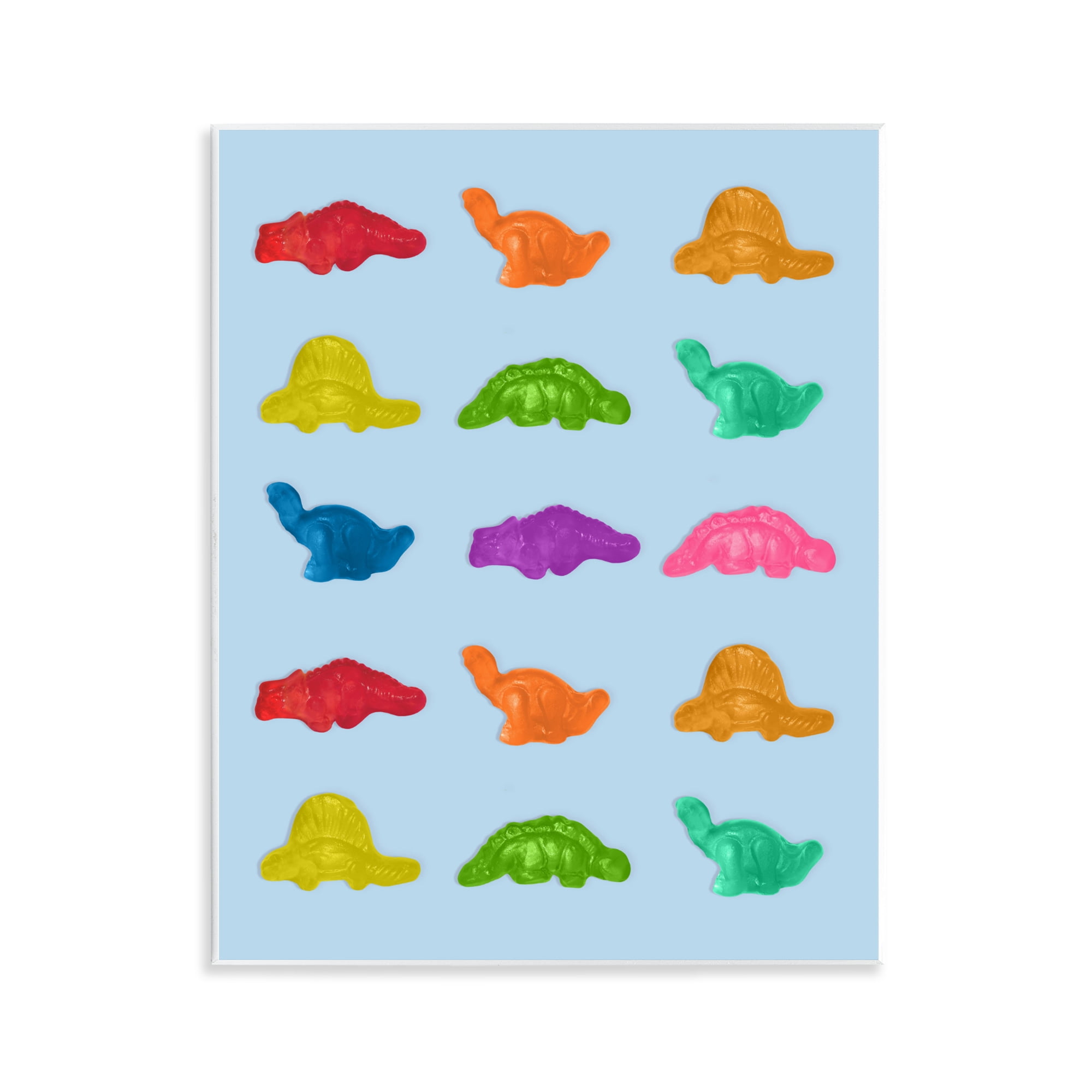 Stupell Industries Colorful Dinosaur Candies Wall Plaque Art, design by LISH Creative