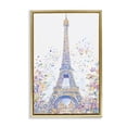 thumbnail image 1 of Stupell Industries Contemporary Colorful Eiffel Tower Gold Floating Frame Canvas Art, 21 x 31, by Creative Studio, 1 of 8