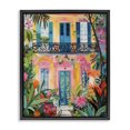 thumbnail image 1 of Stupell Industries Eclectic Colorful Facade with Tropical Garden Black Floating Frame Canvas Art, 17 x 21, by LSR Design Studio, 1 of 8