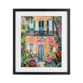thumbnail image 1 of Stupell Industries Eclectic Colorful Facade with Tropical Garden Black Framed Print Under Glass, 13 x 16, by LSR Design Studio, 1 of 8