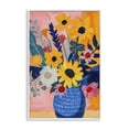 thumbnail image 1 of Stupell Industries Eclectic Colorful Floral Vase White Framed Giclee Art, 20 x 30, by LSR Design Studio, 1 of 7