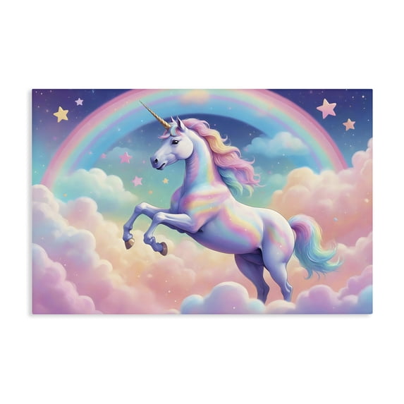 Stupell Industries Contemporary Colorful Galaxy Unicorn Canvas Art, 24 x 16, by Creative Studio