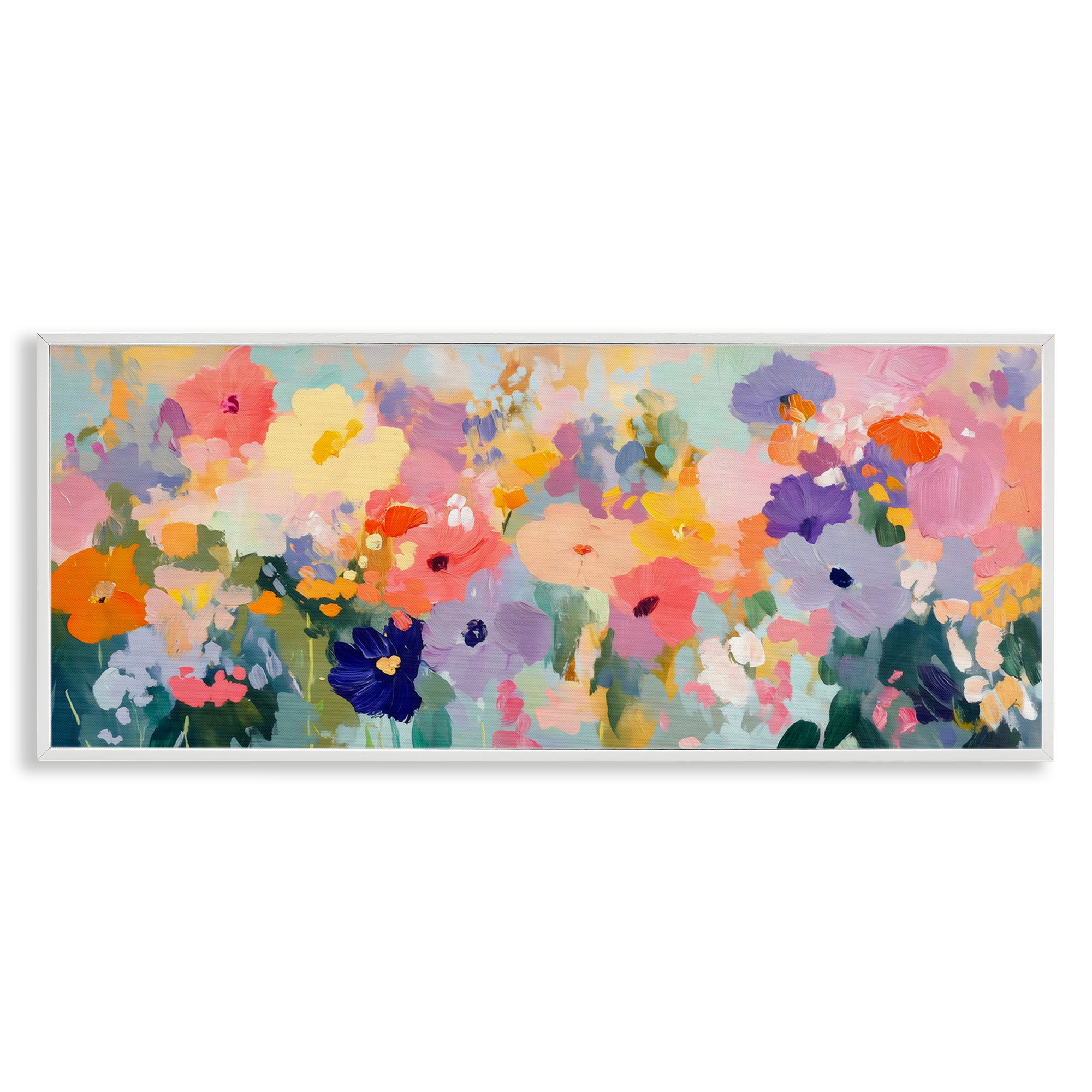 Stupell Industries Colorful Garden Variations White Framed Giclee Art, design by Creative Studio
