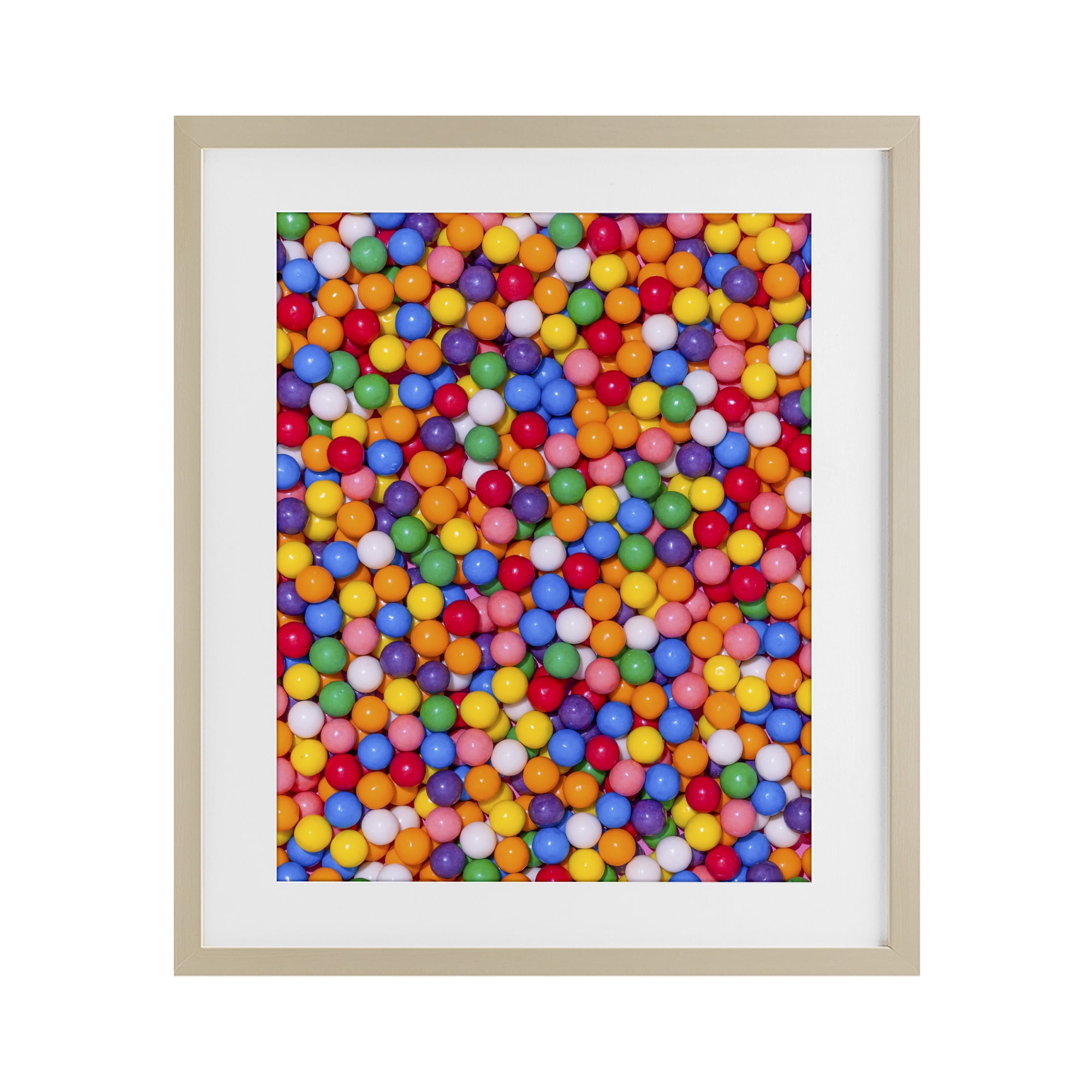 Stupell Industries Colorful Gumballs Close Up Birch Framed Print Under Glass, design by LISH Creative