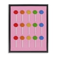 thumbnail image 1 of Stupell Industries Contemporary Colorful Lollipop Grid Black Floating Frame Canvas Art, 17 x 21, by LISH Creative, 1 of 8