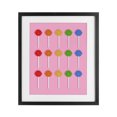 thumbnail image 1 of Stupell Industries Contemporary Colorful Lollipop Grid Black Framed Print Under Glass, 13 x 16, by LISH Creative, 1 of 8