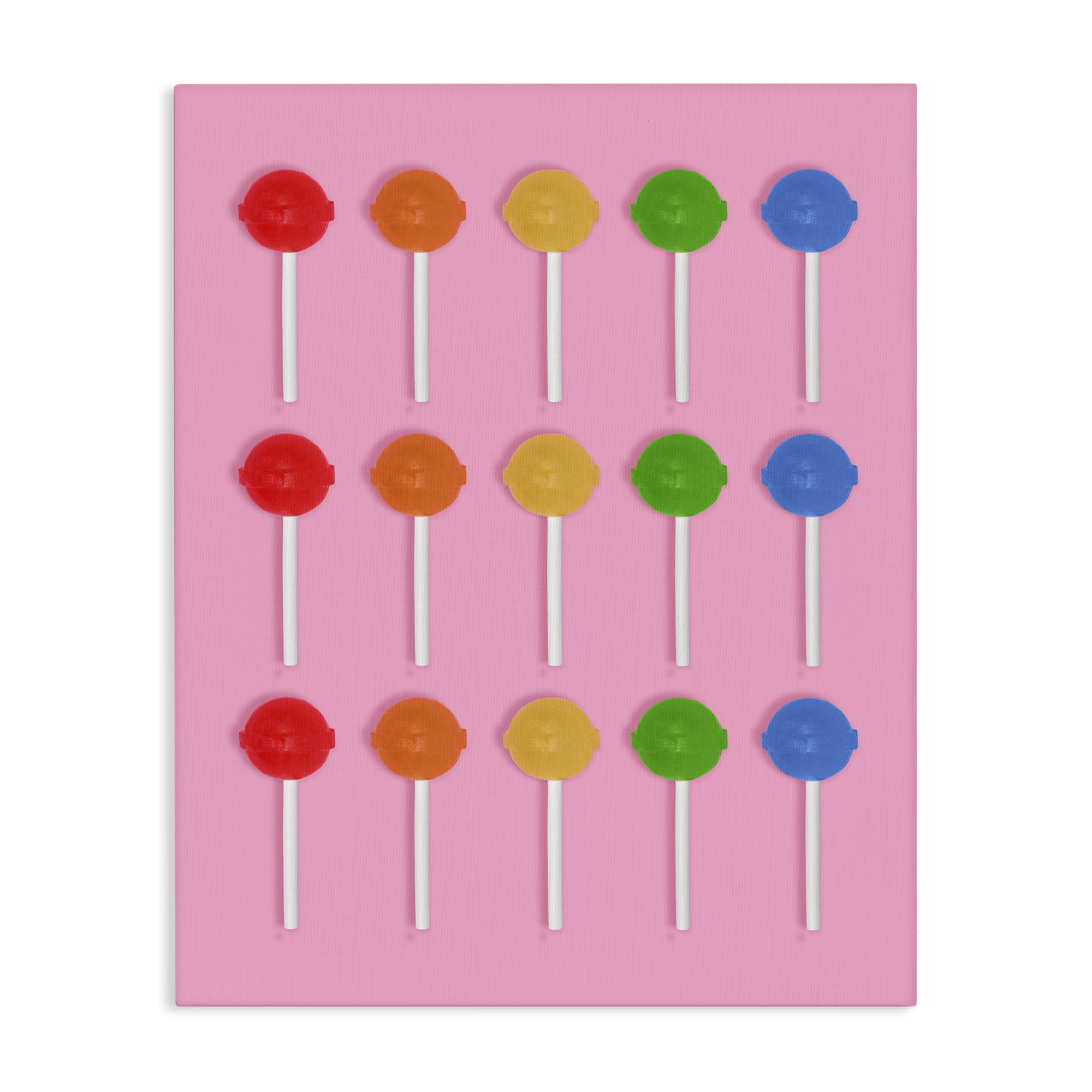 Stupell Industries Colorful Lollipop Grid Canvas Wall Art, design by LISH Creative