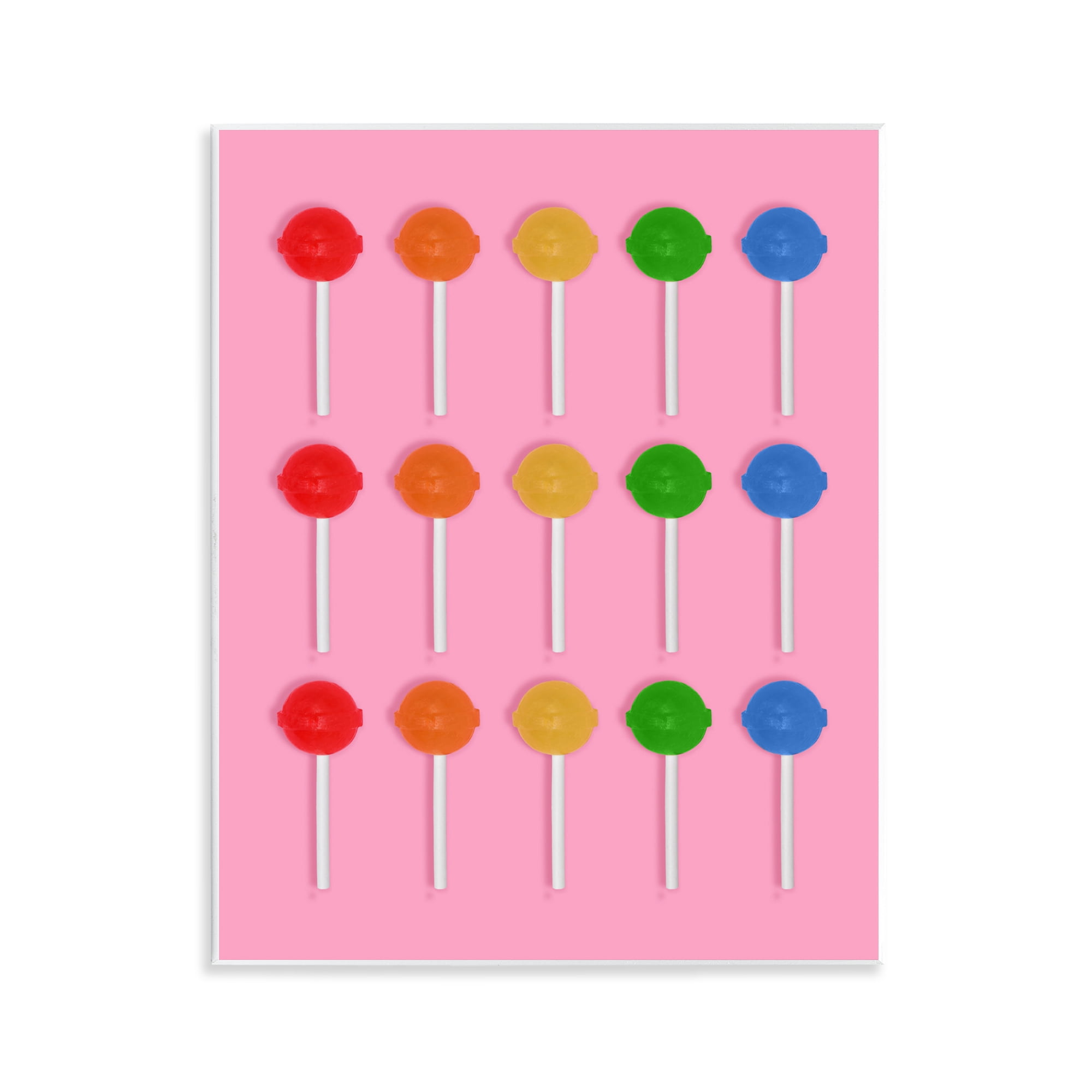 Stupell Industries Colorful Lollipop Grid Wall Plaque Art, design by LISH Creative