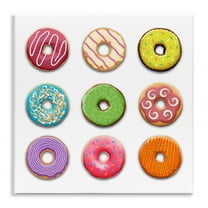 Stupell Industries Colorful Mixed Donuts Food & Beverage Painting Unframed Art Print Wall Art, 12 x 12