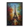 thumbnail image 1 of Stupell Industries Modern Colorful Reflection at Eiffel Tower Black Floating Frame Canvas Art, 17 x 25, by Creative Studio, 1 of 8