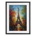 thumbnail image 1 of Stupell Industries Modern Colorful Reflection at Eiffel Tower Black Framed Print Under Glass, 14 x 20, by Creative Studio, 1 of 8