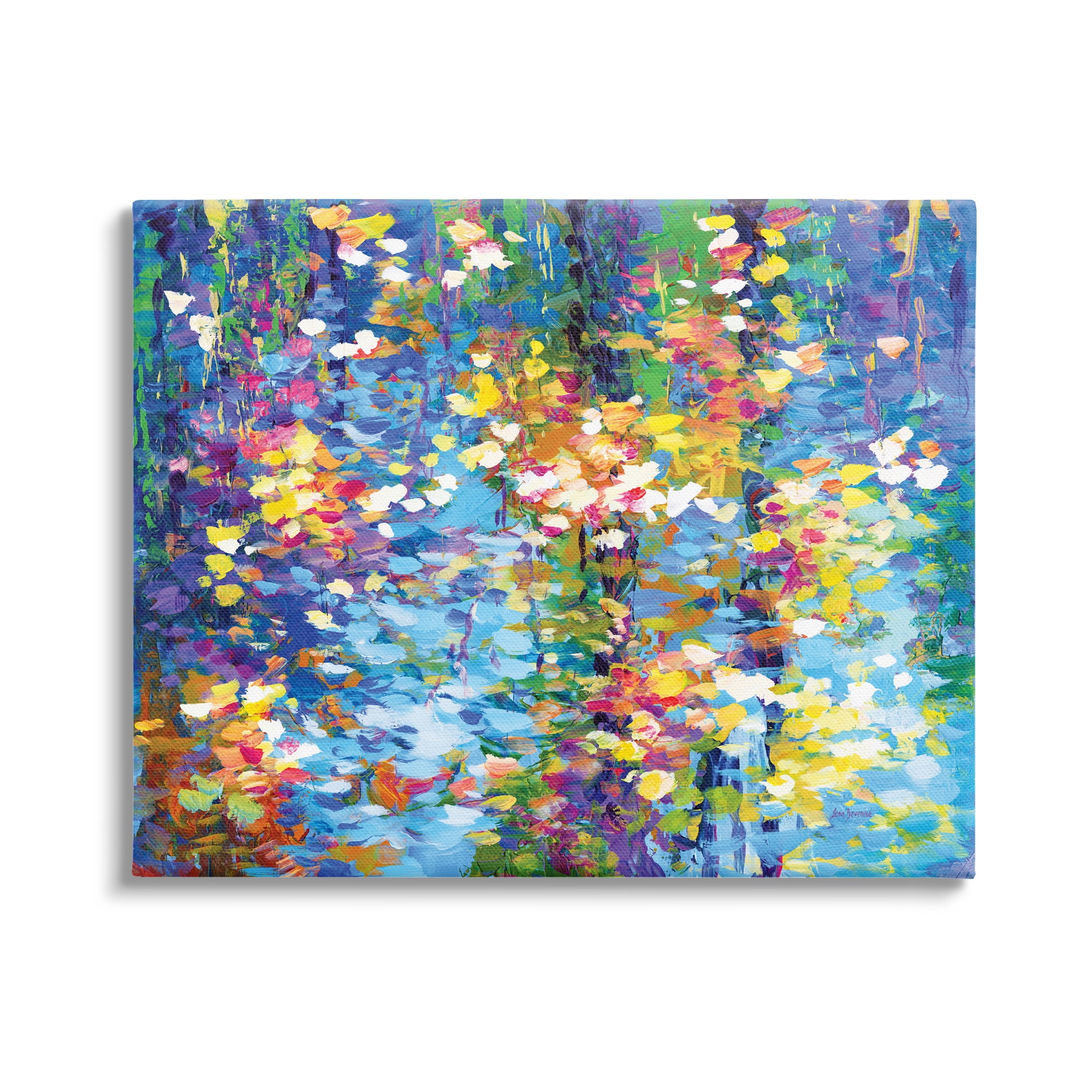 Colorful Abstract Landscape Canvas Wall Art, 30" x 24"