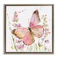 thumbnail image 1 of Stupell Industries Cottage Colorful Spring Butterfly Pink Brown Floating Frame Canvas Art, 25 x 25, by Creative Studio, 1 of 8